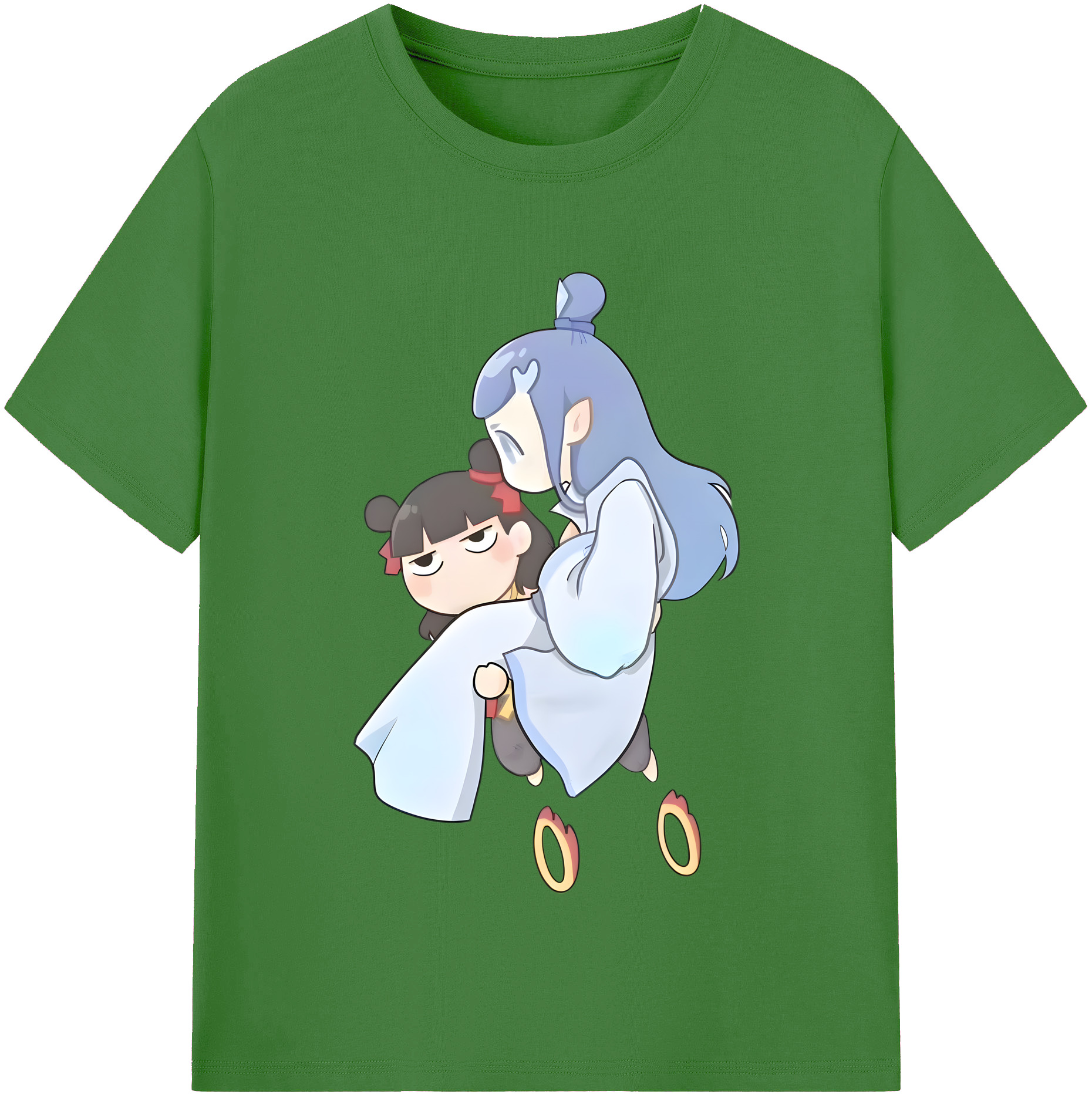 （画像用） Ne Zha 2 ナタ 魔童の大暴れ レディースカジュアルプリントTシャツ（綿100％）